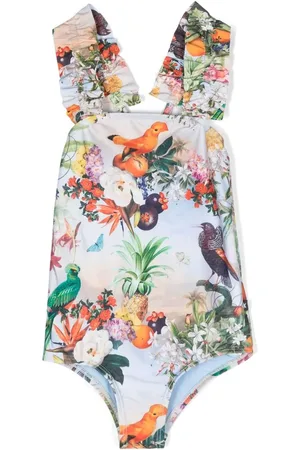 Molo Traje de baño con estampado tropical