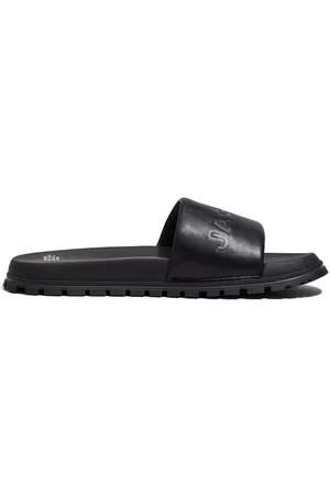 Marc Jacobs Flip flops The Leather Slide con logo en relieve