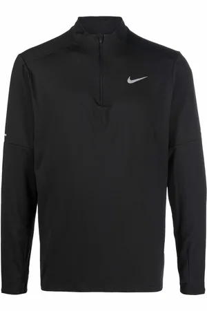 Nike Playera de running con medio cierre