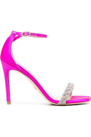 Stuart Weitzman Sandalias con tira trenzada y tacón de 100mm