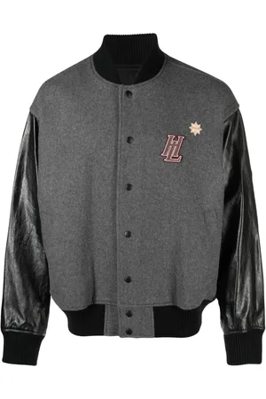 Helmut Lang Chamarra bomber con logo universitario