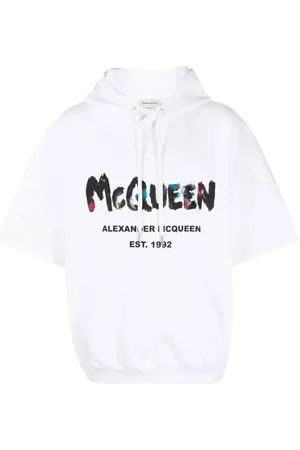 Alexander McQueen Hoodie con logo estampado