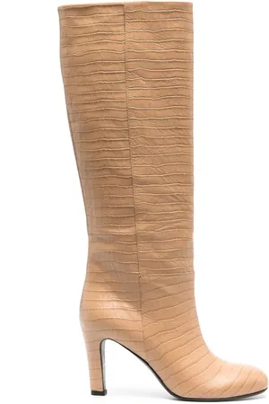 ROBERTO DEL CARLO Botas con efecto de piel de cocodrilo y tacón de 115mm