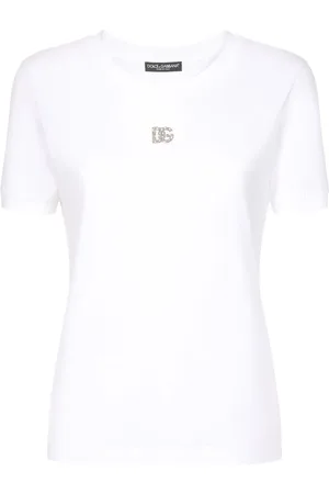 Dolce & Gabbana Playera con detalles de cristal