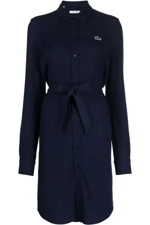 Lacoste Vestido camisero con logo bordado