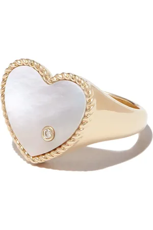 YVONNE LÉON Anillo en oro amarillo de 9kt con perla