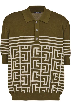 Balmain Playera tipo polo con monograma PB