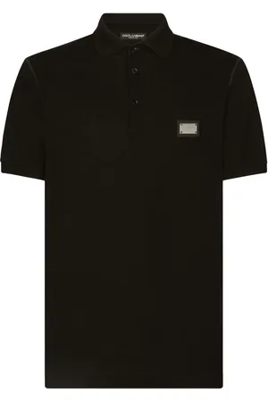 Dolce & Gabbana Playera tipo polo con etiqueta del logo