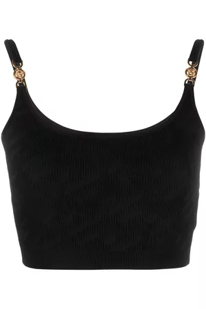 VERSACE Top tejido corto La Greca Medusa 