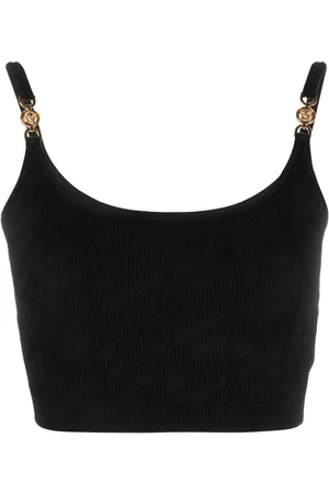 VERSACE Top tejido corto La Greca Medusa 