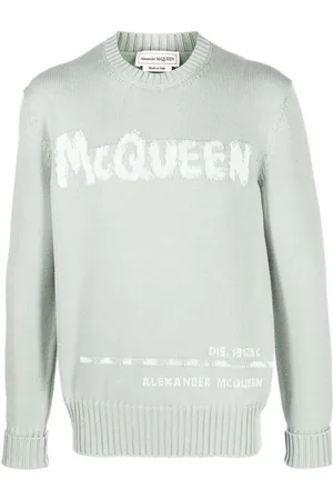 Alexander McQueen Suéter tejido de intarsia con logo