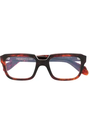 CUTLER & GROSS Lentes con motivo jaspeado