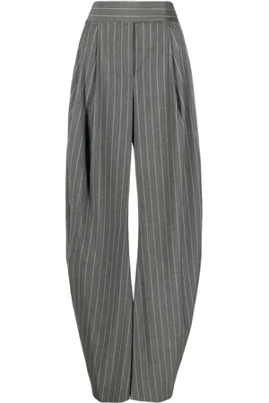 The Attico Pantalones anchos a rayas diplomáticas