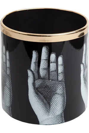 FORNASETTI Hand print wastepaper basket