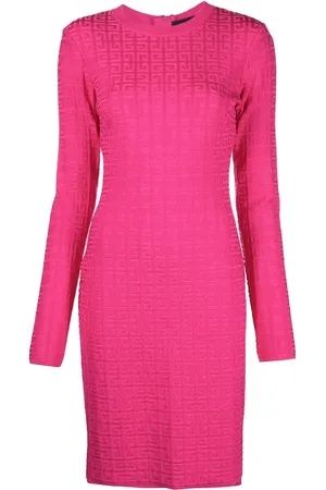 Givenchy Vestido manga larga con motivo 4G en jacquard