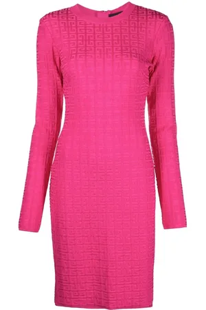 Givenchy Vestido manga larga con motivo 4G en jacquard
