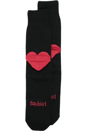 DOUBLET Calcetines con motivo de corazón