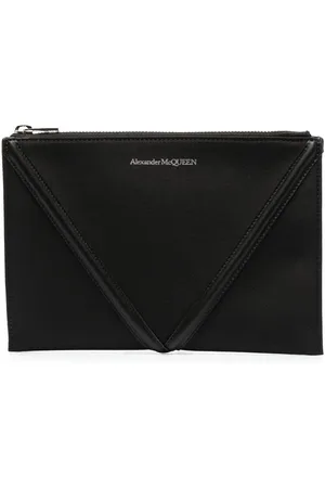 Alexander McQueen Bolsa de mano tipo sobre con logo