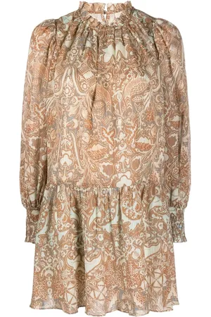 ULLA JOHNSON Vestido corto con estampado floral