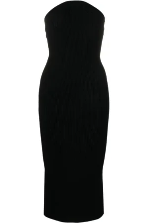Khaite Vestido midi Rumer tejido de canalé