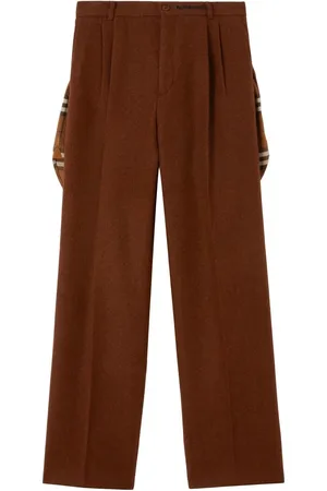 Burberry Pantalones anchos con pinzas