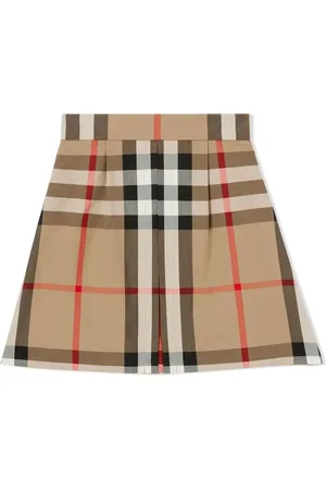 Burberry Falda plisada con motivo Vintage Check