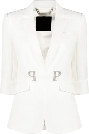 Philipp Plein Blazer con placa del logo