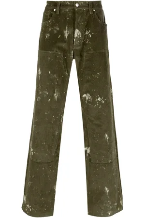 MISBHV Pantalones con motivo de salpicadura de pintura