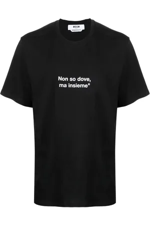 Msgm Playera con eslogan estampado