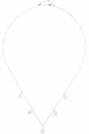 DJULA Gargantilla Five Pear en oro blanco de 18kt con diamantes