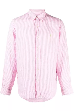 Ralph Lauren Camisa con botones y rayas estampadas