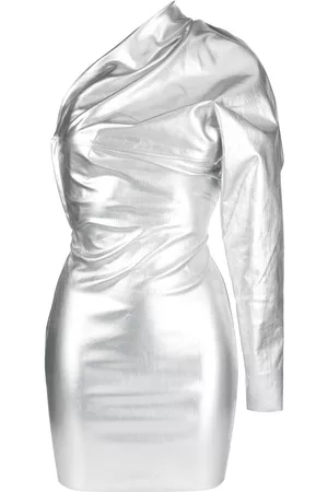 Rick Owens Vestido corto con un hombro descubierto