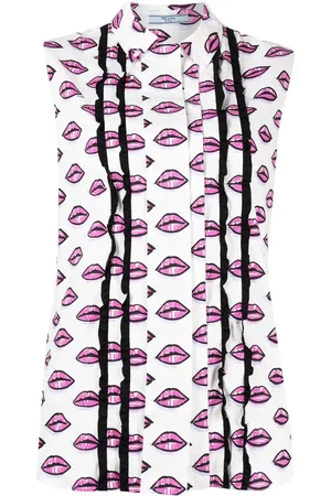 Prada Camisa Kirss con estampado gráfico