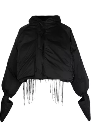 YOHJI YAMAMOTO Chamarra capitonada con logo bordado