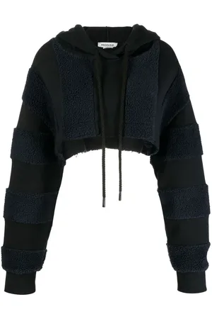 MONSE Hoodie corta a paneles