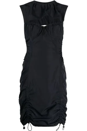 MONSE Vestido corto con cordones y aberturas