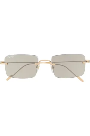 Cartier Lentes de sol Signature C de Cartier Precious con armazón cuadrada