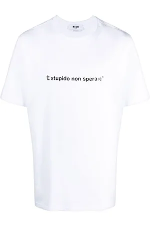 Msgm Playera con eslogan estampado