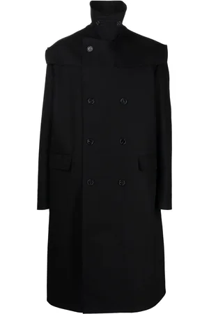 RAF SIMONS Abrigo oversize con doble botonadura