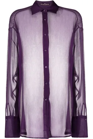 ERMANNO SCERVINO Blusa de seda transparente