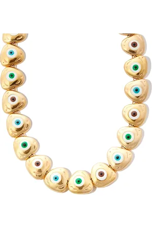 Lauren Rubinski Collar Evil Eye en oro amarillo de 14kt
