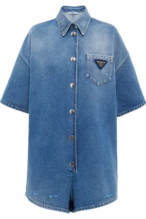 Prada Jumpsuit corto con logo triangular