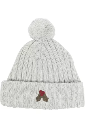 Donsje Gorro con logo bordado y pompón