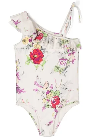 ZIMMERMANN Traje de baño asimétrico con estampado floral