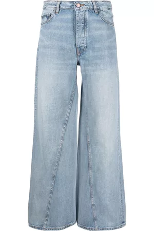 Ganni Jeans anchos con detalle de costuras