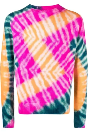 THE ELDER STATESMAN Suéter de cachemira con estampado tie-dye