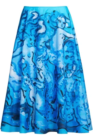 Marni Falda acampanada con pintura estampada
