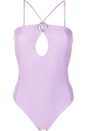 AMIR SLAMA Top tejido de crochet con cuello halter