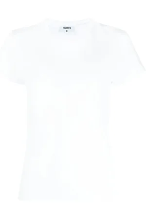 Filippa K Playera manga corta con cuello redondo