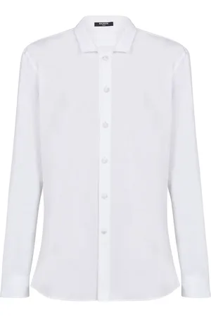 Balmain Camisa slim de popelina